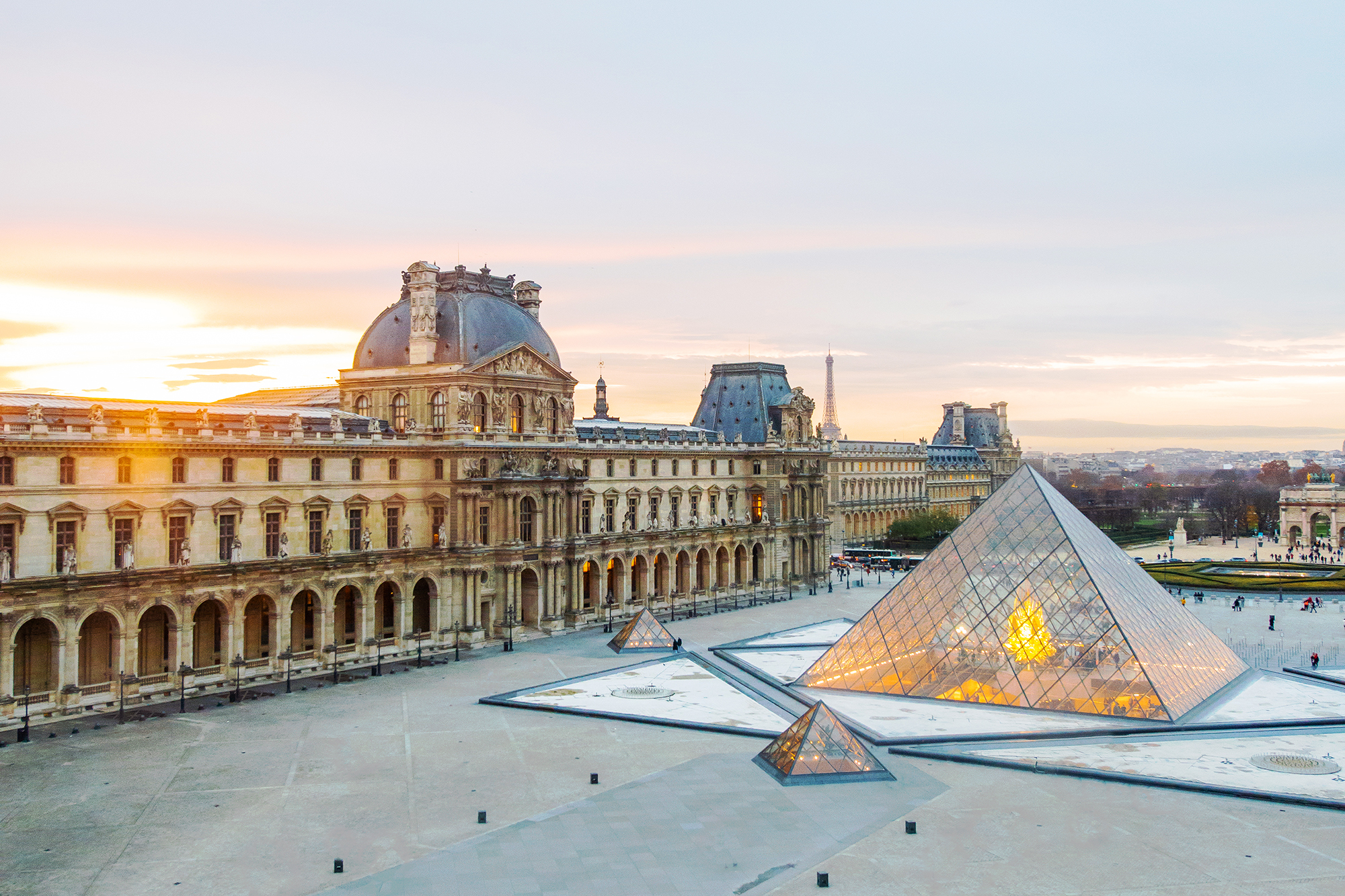 The Louvre Museum pyramid